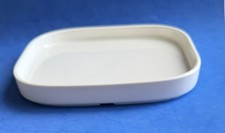 United Airlines White Polaris Class Rectangular Dinner Plate