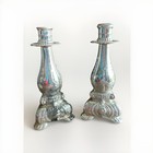 Vintage Avon Candlestick Cologne Bottles Set of 2 Moonwind & Imperial Garden — photo 1