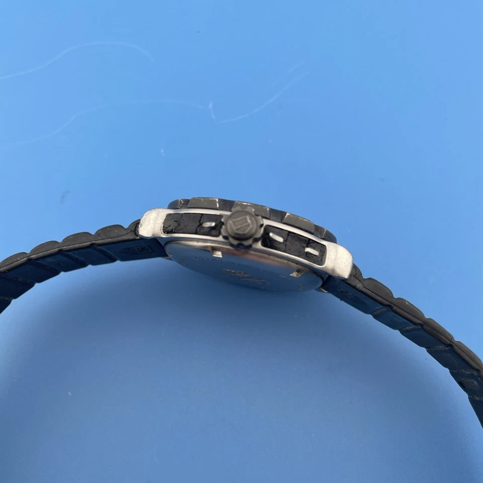 Reloj de cuarzo para hombre TAG HEUER WAC1111-0 esfera blanca 41 mm, batería reemplazada Foto 2 de 4