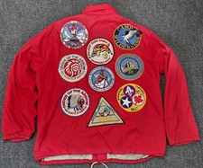 Vintage Boy Scouts of America Jacket Mens Large Camp Patches