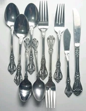 Stanley Roberts Rogers Kings Berry Flatware Lot 11 Pc