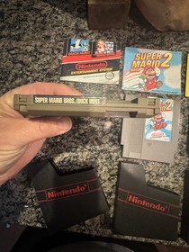 Nintendo NES Super Mario Bros 1, 2, 3 Games with Manuals & OEM Sleeves