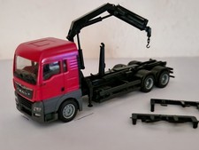 Herpa MAN TGX XLX E6 Abrollkipper  mit Kran