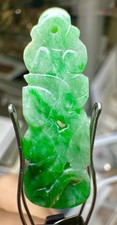Antique Carved Jade Jadeite Pendant QUALITY 11.28ct