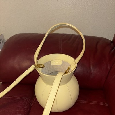  1 / 1 STAUD Keaton Leather Bag - Yellow Lemon