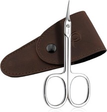 Solingen Cuticle Scissors made in Germany - with Curved Brown Tower Point
