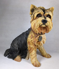 The Leonardo Collection ~ Yorkshire Terrier Figure ~ Life Size ~ Height 33cm