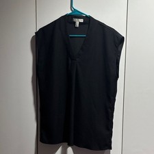 Halston Heritage V-Neck Black Tank Top