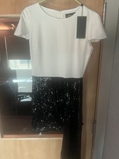 NEW-WITH-TAGS FASHION NOVA NOVALUXE ARIANNE SEQUIN MINI-DRESS - BLACK SMALL