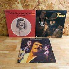 Johnny Paycheck 3 LP LOT- At His Best Mr. Hag Told My Story Loving You Beats All