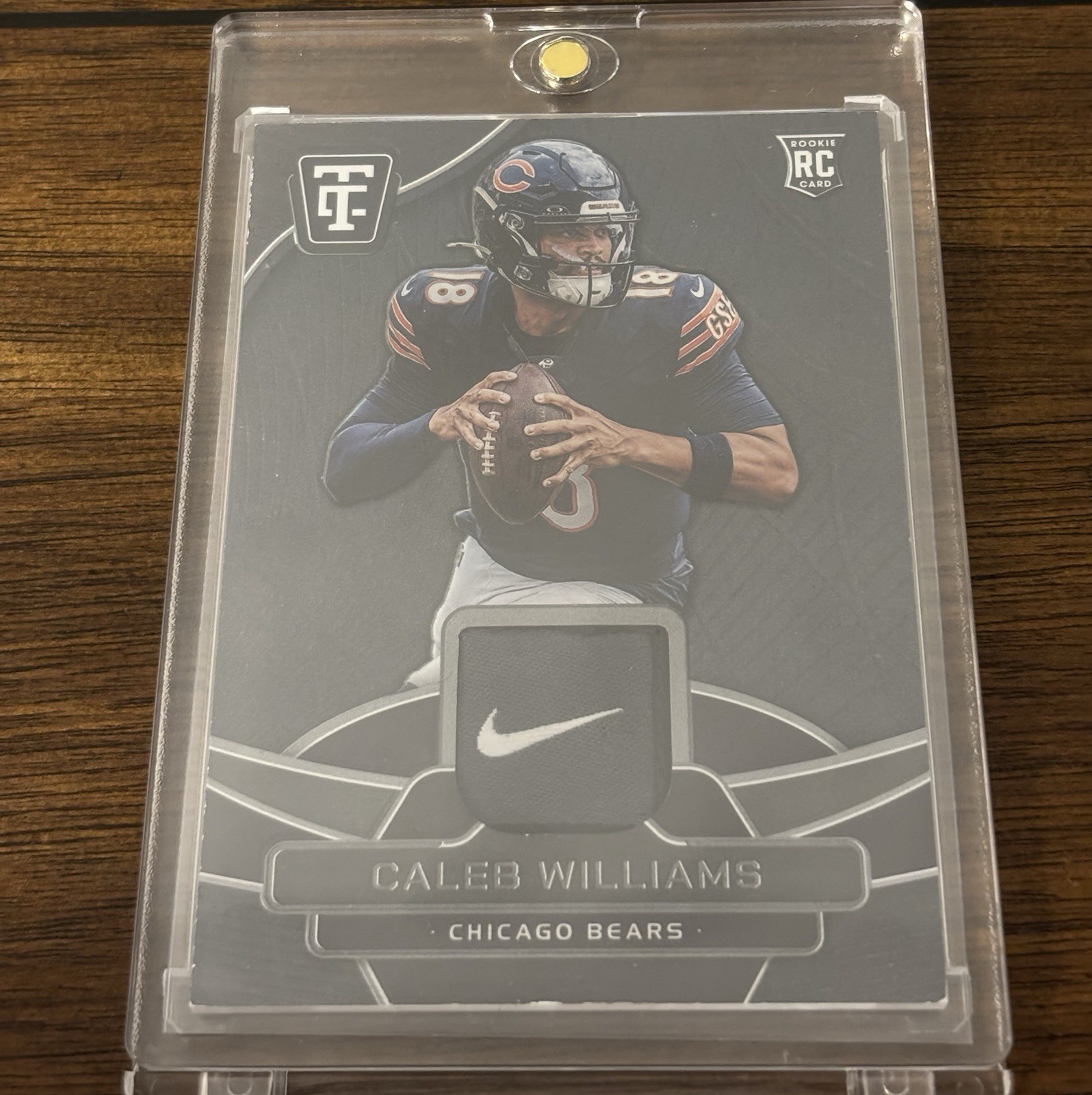 Caleb Williams Panini Totally Certified Totally Certified Materials #TCMCBW Mirror Platinum Black 1/1