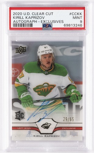 2020 UD CLEAR CUT AUTO-EXCLUSIVES #CCKK KIRILL KAPRIZOV 29/65 PSA 9