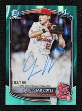 2025 Bowman Draft Chrome Prospect Aqua Lava Refractor 103/199 Liam Doyle Auto