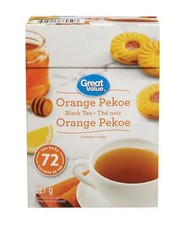 Great Value Orange Pekoe Black Tea, 72ct, 227g
