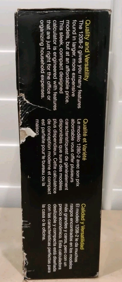 Victor 1208-2 Printing Calculator Adding Machine 12 Digit LCD Display Battery/AC - Image 4 of 4