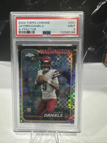 2024 Topps Chrome - Rookies Jayden Daniels #201 X-Fractor (RC)