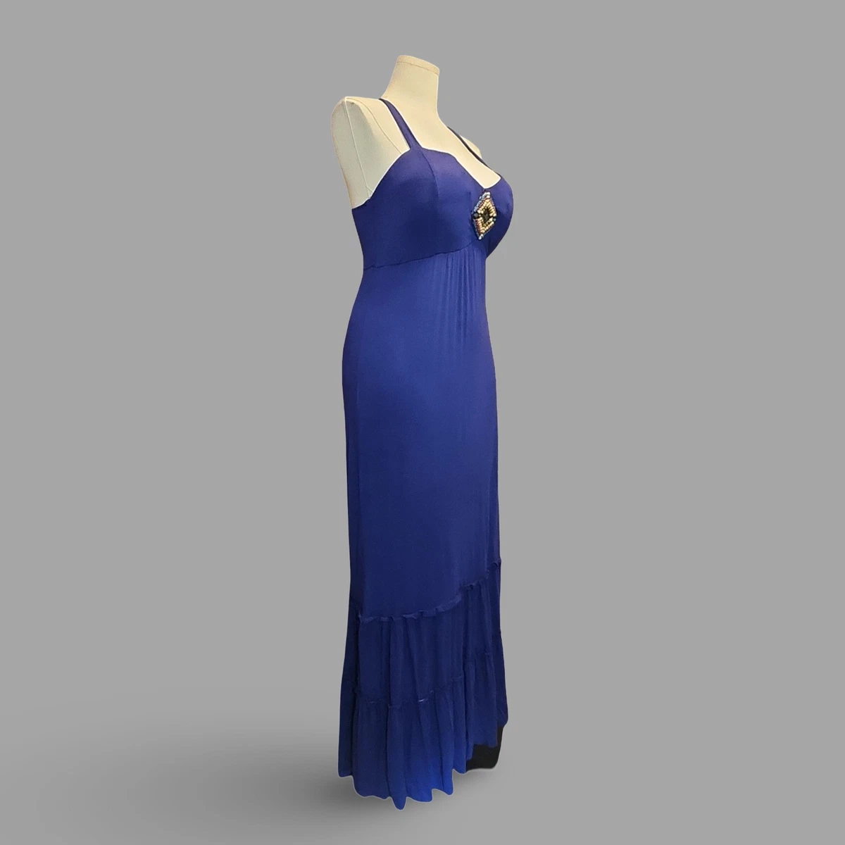 chinese dress ladies American Rag Juniors Ruffled High Low Maxi Dress Ether Combo XL at Amazon  Women's Clothing store main image 1
