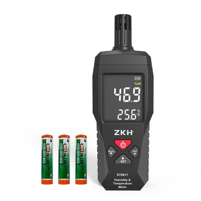 Temperature Humidity Meter, Digital Thermometer Hygrometer with Alarm Functio...