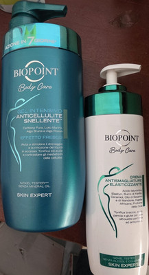 Biopoint Body Care Anti-Cellulite Gel 400ml Elastizierende Creme 200ml Set