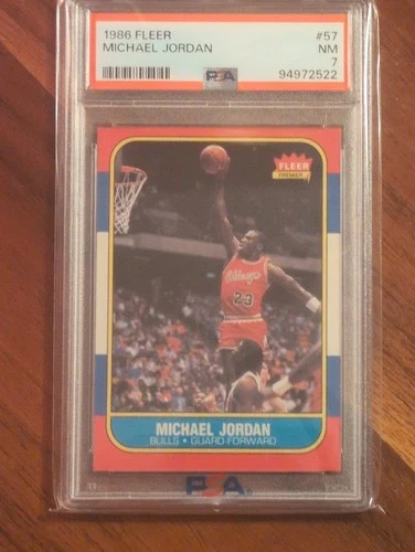 PSA 7 1986-87 Fleer - Michael Jordan #57