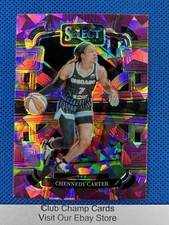 2024 #29 Chennedy Carter Panini WNBA Select Concourse Pink Ice Prizm Sky