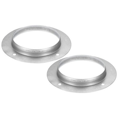 5'' Duct Connector Flange, 2 Pack Metal Straight Pipe Exhaust Flange Duct Moun...