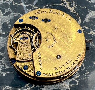 1885 Waltham 8s 11j Royal Model 1873 Pocket Watch Movement Parts or Repair