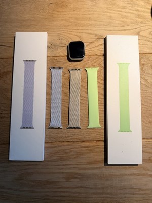 Apple Watch Series 7 45mm (GPS + Cellular), Aluminium-Gehäuse, Inkl. 3 Armbänder