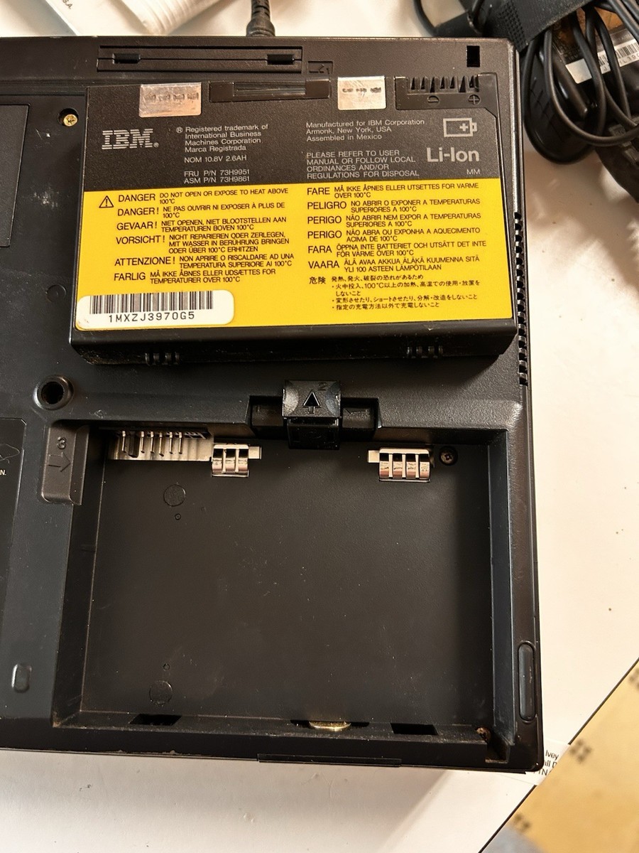 Vintage IBM ThinkPad 385XD Intel Pentium MMX Processor With Built
