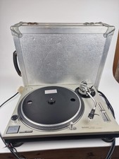 Technics SL-1200 MK2 Direct Drive Turntable With Flight Case Silver #279