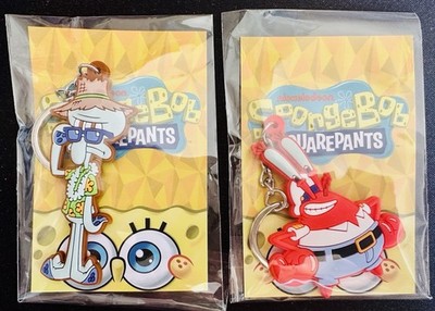 2 X spongebob Schwammkopf Schlüsselanhänger Nickelodeon