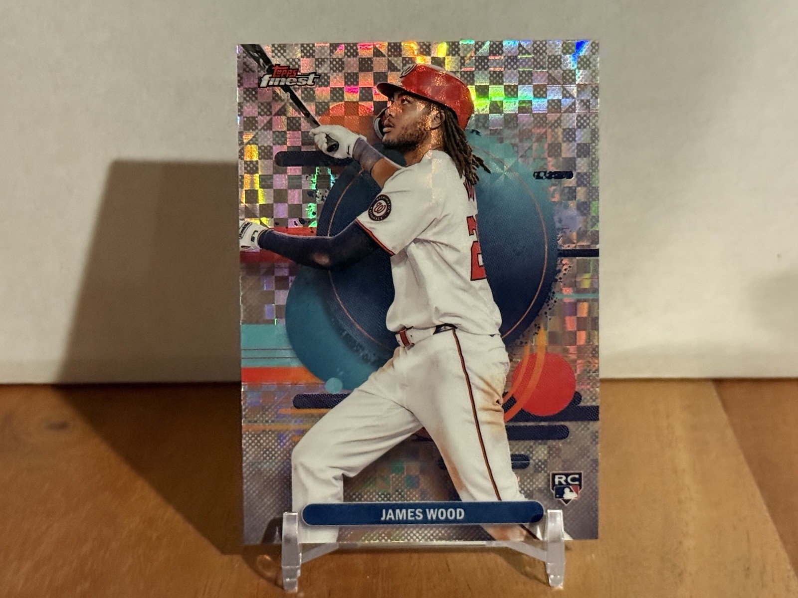 2025 Topps Finest James Wood RC Checkerboard Uncommon #200 Rookie