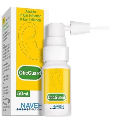 Naveh Pharma Otic Guard - Natural Ear Spray Drops Organic Herbal Sweet Oil
