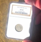 1853 Seated Liberty Dime Arrows 10C Silver NGC AU58