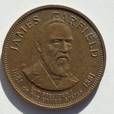 President James Garfield Franklin Mint 1968  Presidential Bronze Medal 599790