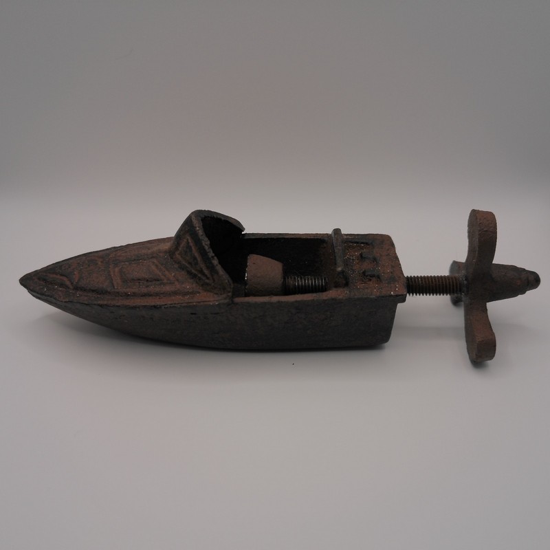 Cast Iron Speed Boat Nutcracker