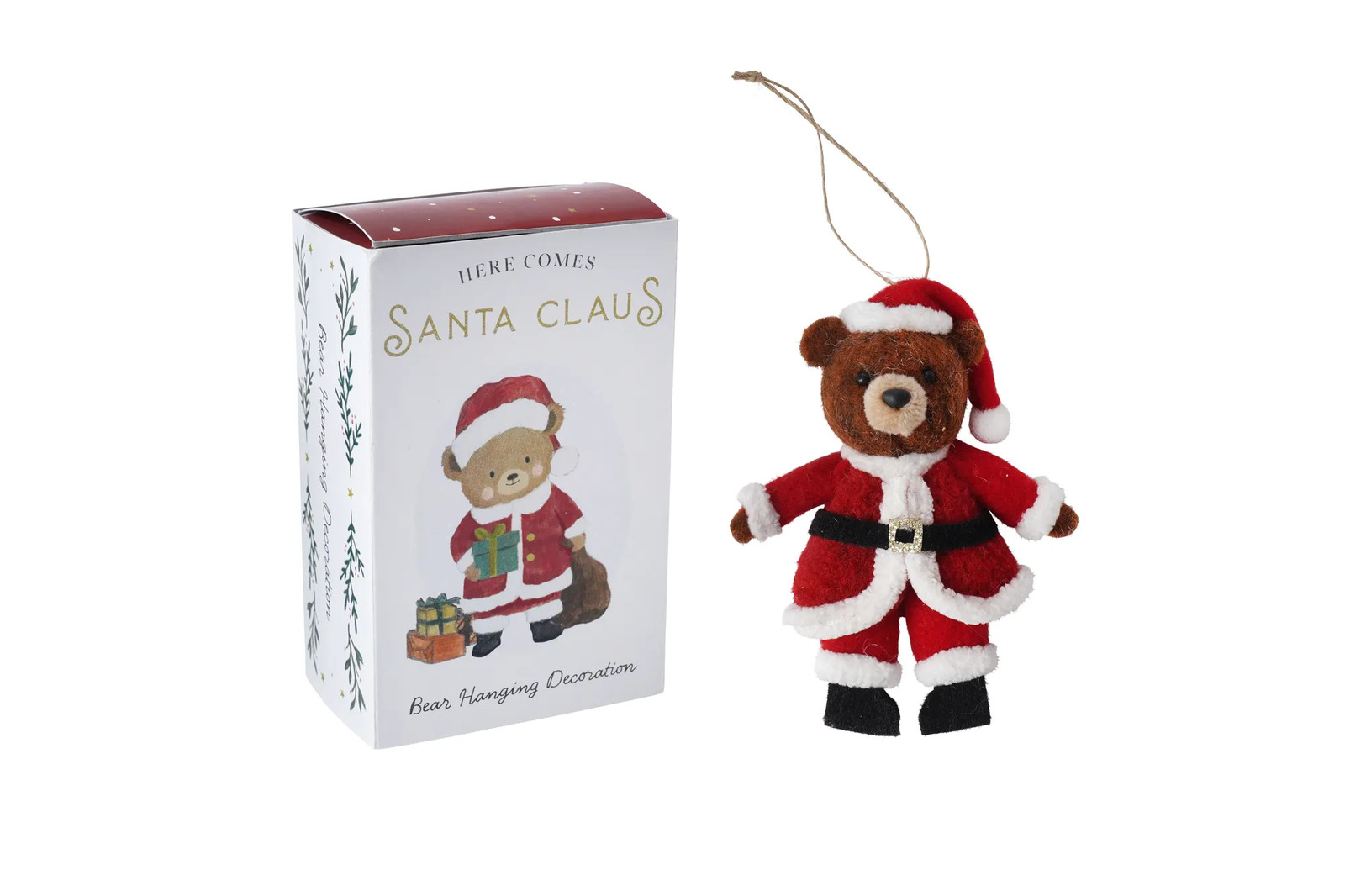 Little Bear Co. 'Here Comes Santa Claus' Bear Tree Festive Decoration