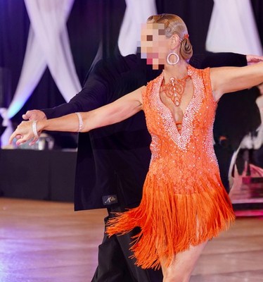 Latin/Rhythm ballroom dance competition dress SMALL