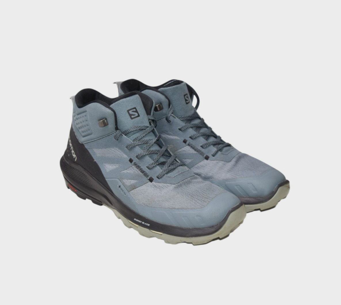 Salomon Boots Donna 11 Uomo 10 Blu Outpulse Goretex Escursionismo Mid Top Sneakers