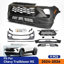 Front Bumper Cover Grille Assembly Grill Kit For 2024-2026 Chevy Trailblazer RS