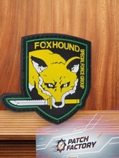 Écusson Fox Hound  Metal Gear Solid 8Cm  - Patch Pvc  Avec Scratch 
