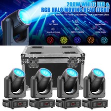 200W Moving Head Stage Light RGBW Gobo LED DMX Beam Club Disco DJ Party Lighting