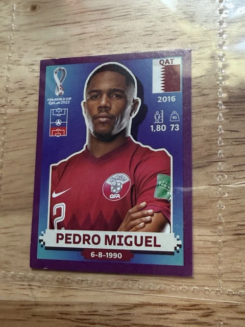Pedro Miguel "PURPLE" Panini Qatar 2022 FIFA WORLD CUP, Sticker QAT10