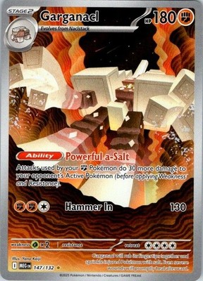 Garganacl 147/132 Me01: Mega Evolution Holo Illustration Rare Nm