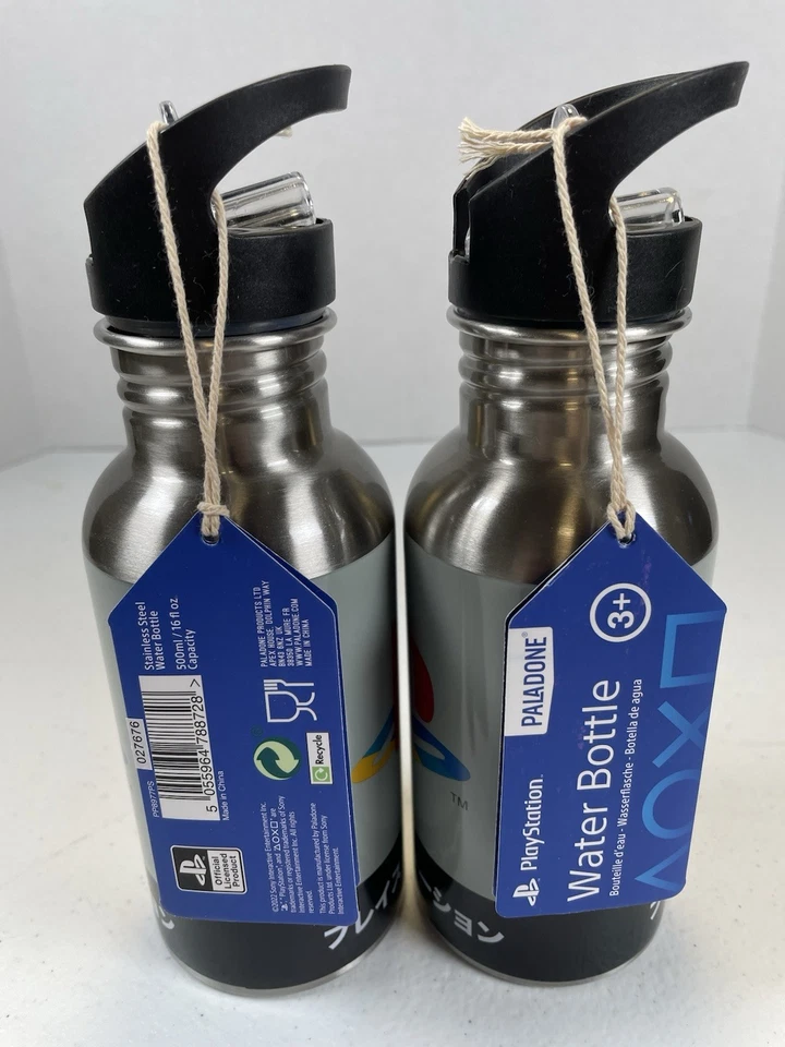 2 SONY PLAYSTATION WATERBOTTLES W/ JAPANESE KANJI LETTERING Stocking Stuffers - Image 3 of 4