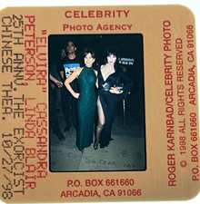 CASSANDRA PETERSON "ELVIRA" LINDA BLAIR ORIG. Photo 35mm Slide Transparency #706