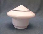 vintage Art Deco milk glass ceiling light fixture shade 4 inch fitter