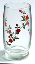 Anchor Hocking Red Roses  10 Oz Tumbler 6287448
