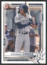 2021 Bowman Draft #BD-121 Alexander Vargas New York Yankees 50563