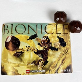 LEGO BIONICLE 8531  Toa Mata: POHATU From 2001 - Complete Canister Manual Poster